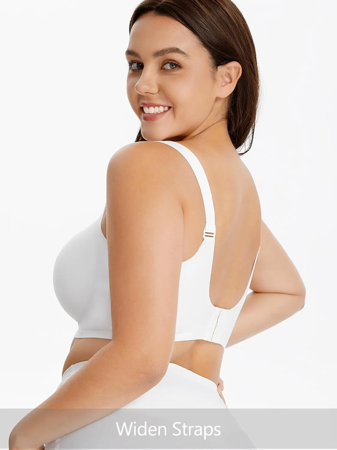 Angelhood Seamless Nursing Bra for Women Wire Free Full Coverage Nursing Bra T-Shirt Bra with Extra Extender