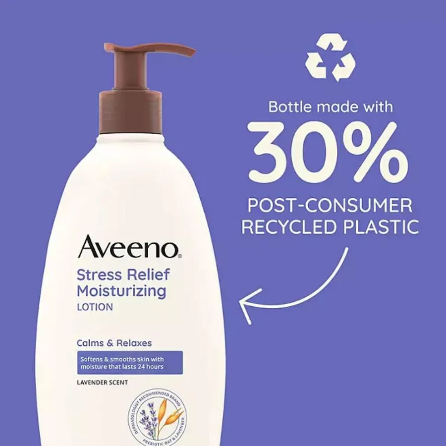 Aveeno - Stress Relief Body Lotion - 18 Oz - 2 Pack   2.5 Oz Tube