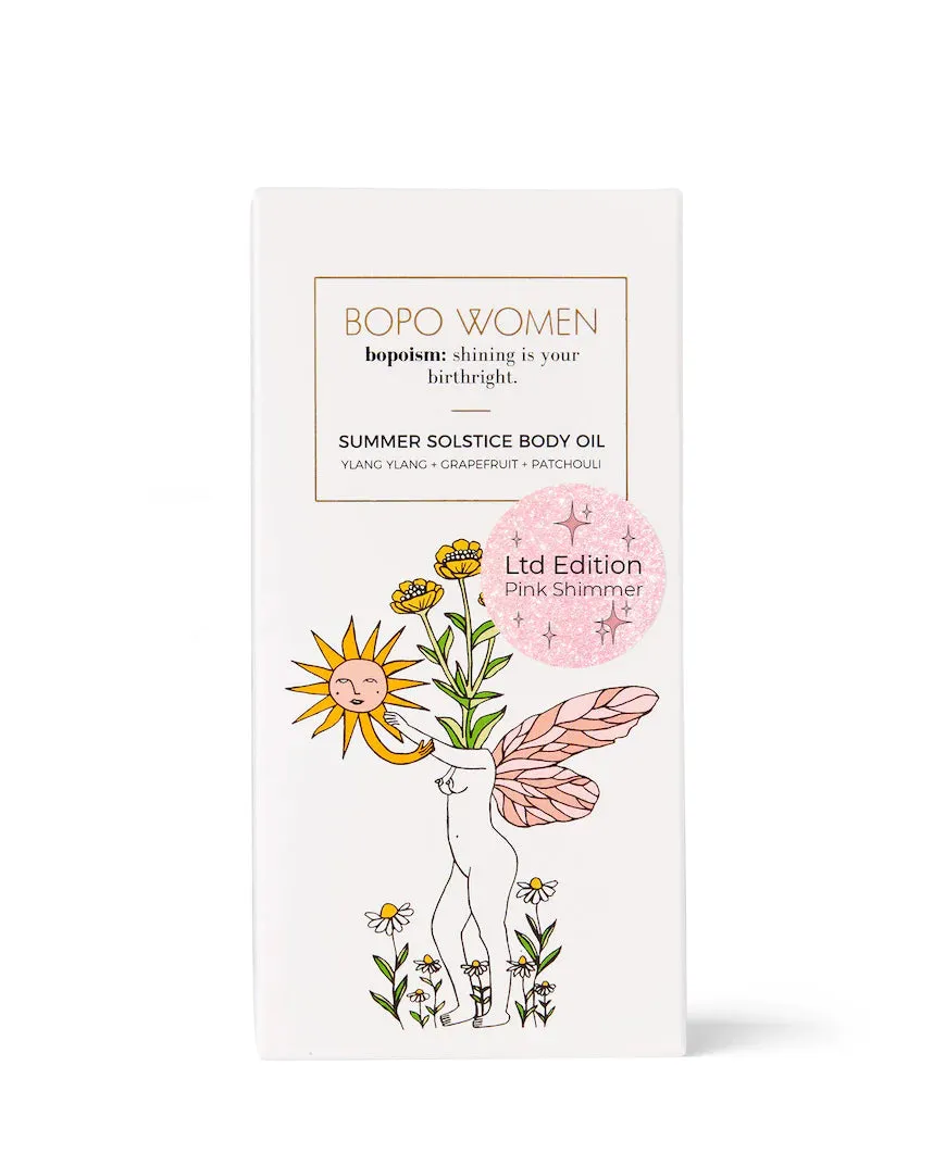 BOPO Summer Solstice Body Oil PINK SHIMMER