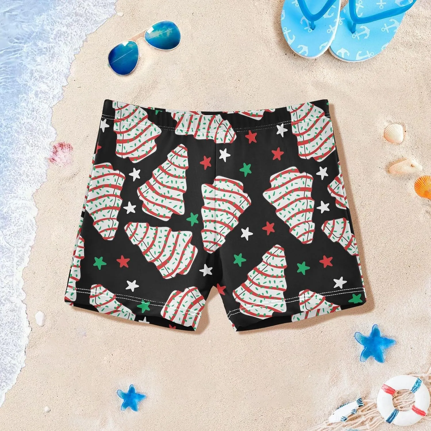 Boys Swim Trunks Toddler Swim Shorts Ice Cream Boys Bathing Suit Swimsuit for Kids 3-10T