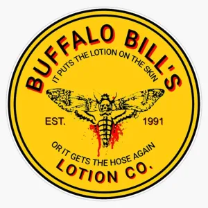 Buffalo Bill's Lotion Co. Bumper Sticker Vinyl Decal 5 inches