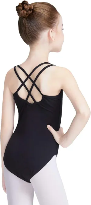 Daydance Toddler Kids Girls Camisole Leotards for Ballet, Double Breast Dance Bodysuit