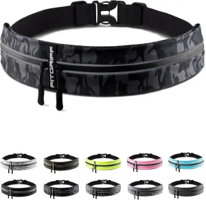 Fitgriff Running Belt for Men & Women - Secure Jogging Pouch for Phone, Keys & Essentials - For All Cell Phones