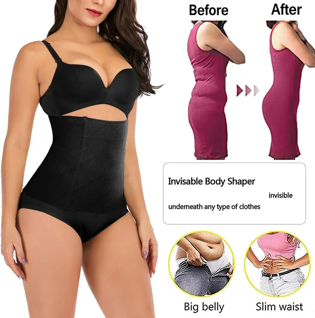 FLORATA Waist Trainer for Women Corset Shapewear Tummy Control Waist Cincher Slim Body Shaper Postpartum Belly Band