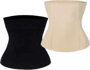 FLORATA Waist Trainer for Women Corset Shapewear Tummy Control Waist Cincher Slim Body Shaper Postpartum Belly Band