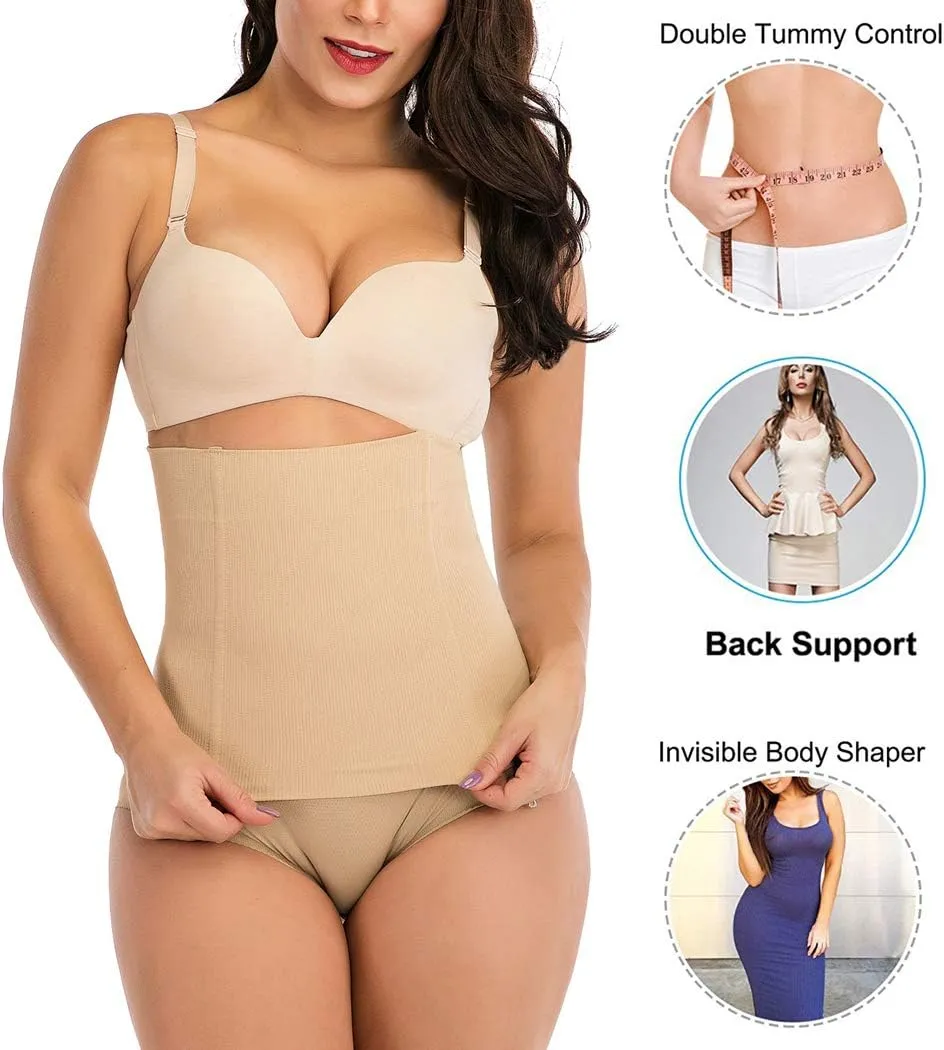 FUT Waist Trainer for Women Tummy Control Shapewear Waist Cincher Postpartum Girdle Body Shaper