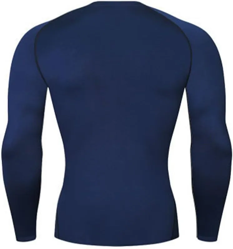 HYCOPROT Compression Shirts for Men Athletic Long Sleeve Base Layer Workout Rash Guard Shirt