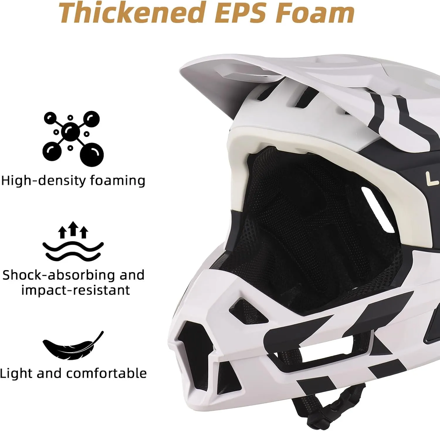 Lixada Adult Bike Helmet Full Face Mountain Bike Helmet Lightweight Bicycle Helmet Adult Cycling Helmet for Men Women 59-62CM
