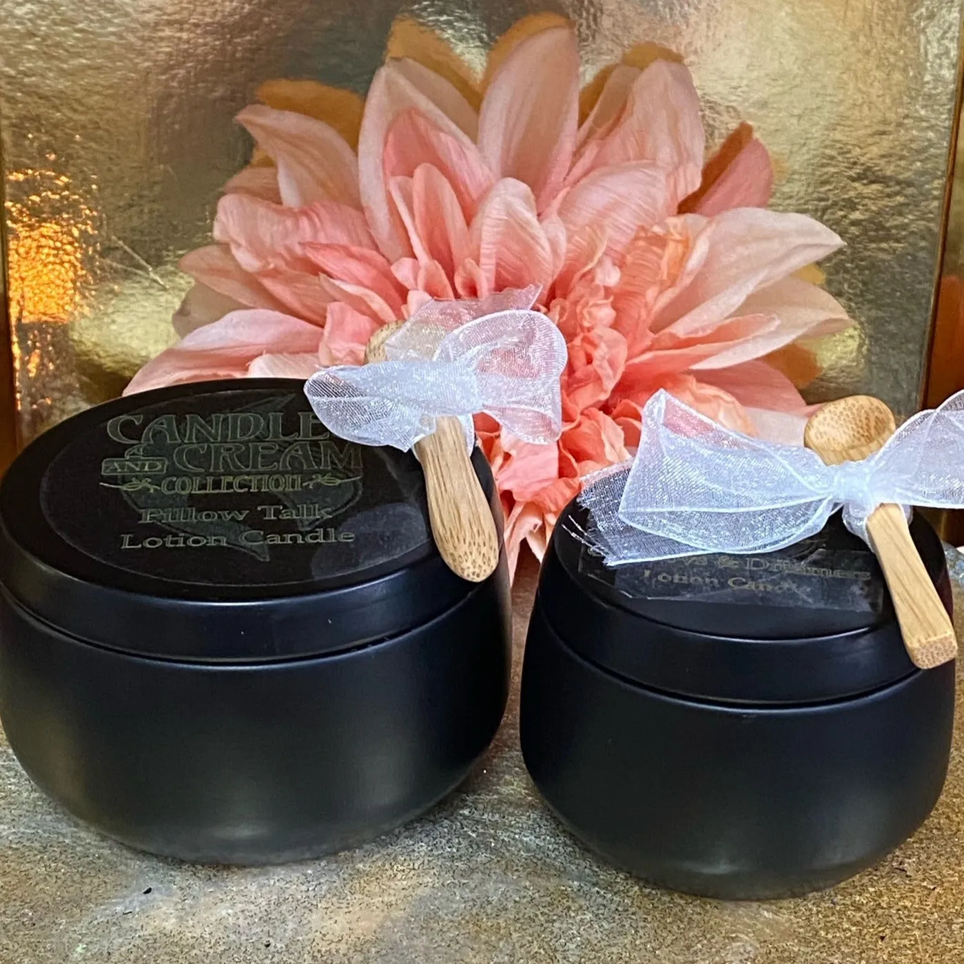 Mahogany Teakwood Candles and Cream Lotion