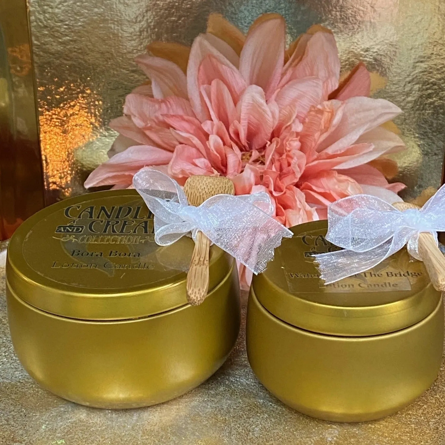 Mahogany Teakwood Candles and Cream Lotion