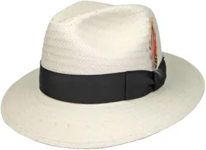 Miami Lite Straw Fedora Hat in Natural Cream
