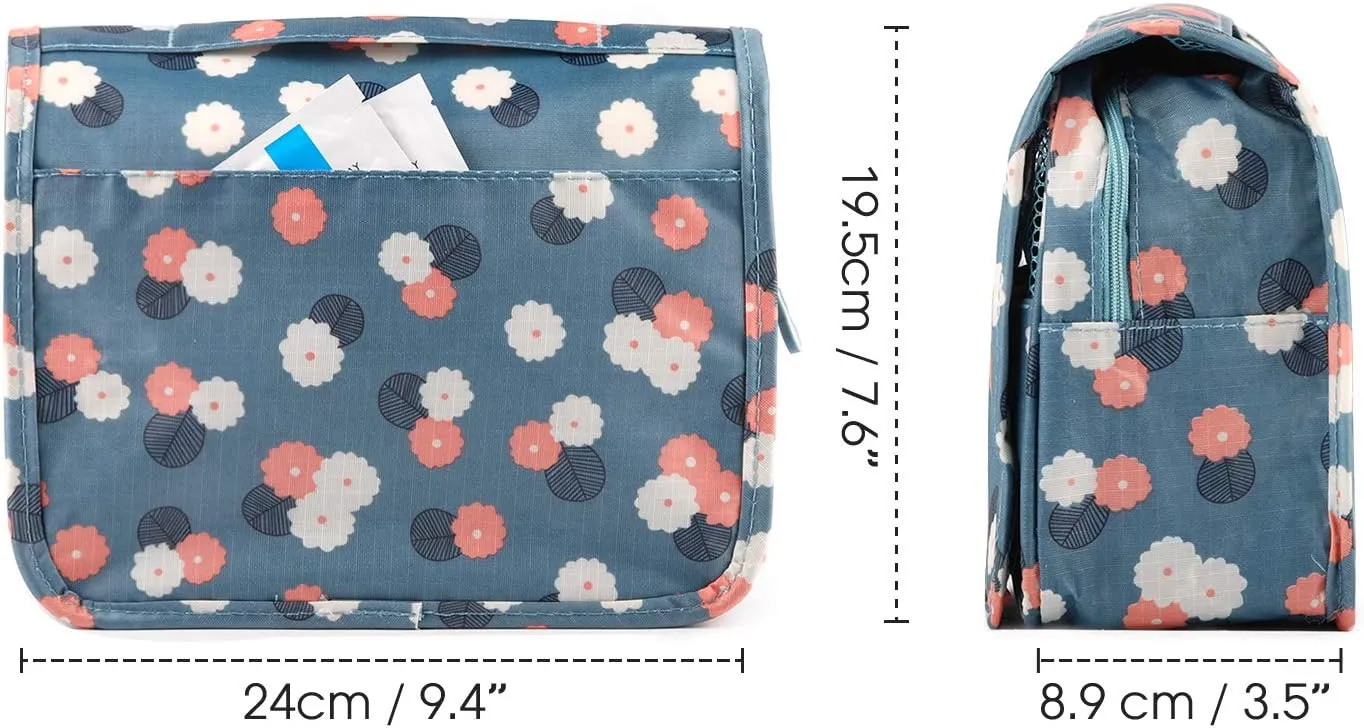 Narwey Hanging Travel Toiletry Bag Cosmetic Make up Organizer for Women and Girls Waterproof
