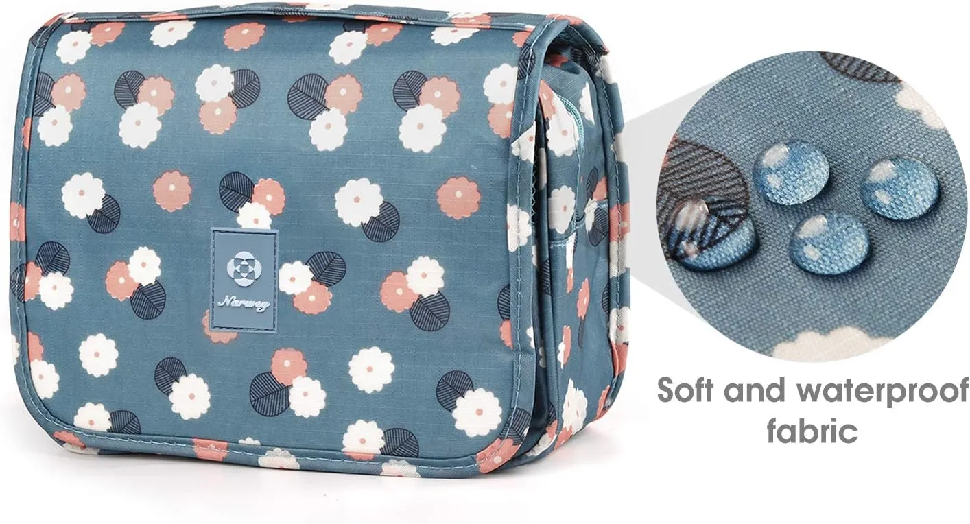 Narwey Hanging Travel Toiletry Bag Cosmetic Make up Organizer for Women and Girls Waterproof