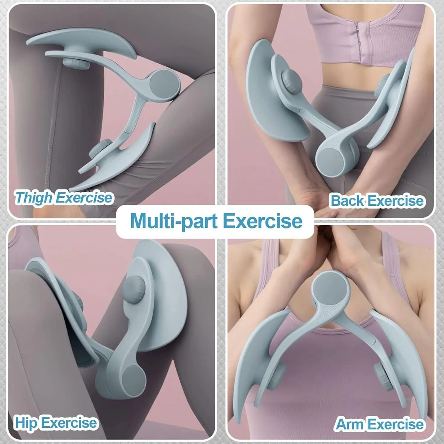 Pelvic Floor Muscle and Inner Thigh Master kegel Exerciser Toner for Women and Man, Leg Workout Exercise Equipment Device HIPS Pelvis Buttock Trainer abductor Machine kegal excersize Toner
