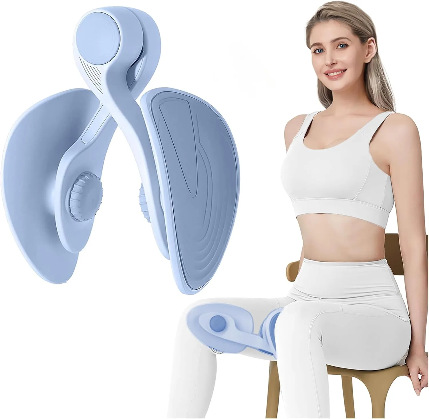 Pelvic Floor Muscle and Inner Thigh Master kegel Exerciser Toner for Women and Man, Leg Workout Exercise Equipment Device HIPS Pelvis Buttock Trainer abductor Machine kegal excersize Toner