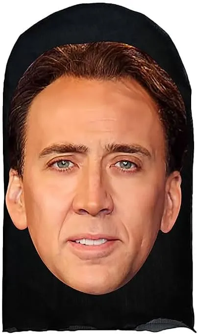 Realistic Face Mask Mesh Celebrity Baraklava Hat Headgear Funny for Cosplay Props Costume Novelty Face Mask