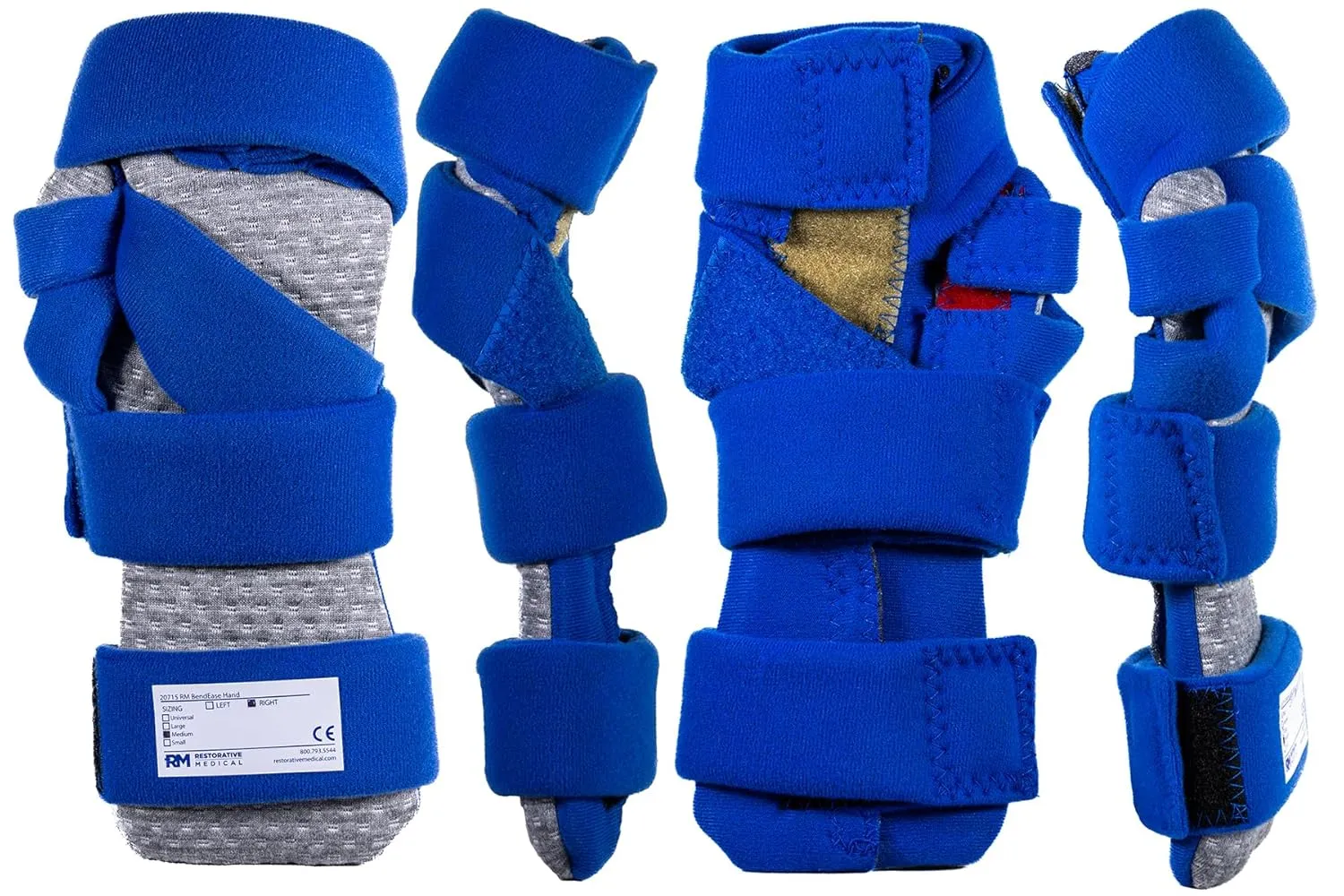 Restorative Medical BendEase Hand Splint - Wrist Pain Support for Carpal Tunnel, Arthritis and Stroke Recovery (Small - Left)