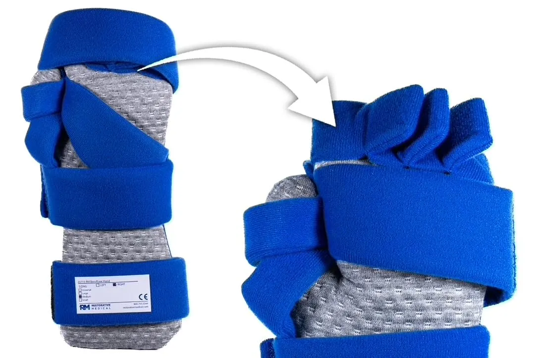 Restorative Medical BendEase Hand Splint - Wrist Pain Support for Carpal Tunnel, Arthritis and Stroke Recovery (Small - Left)
