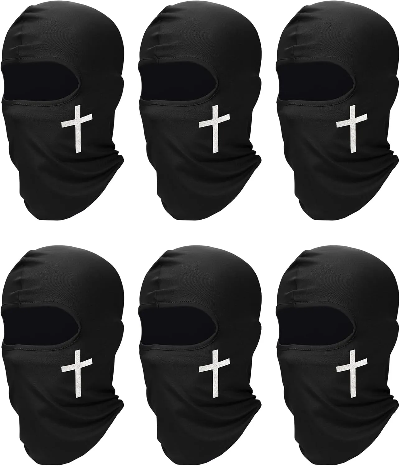 SATINIOR 6 Pcs Ski Mask Cover Balaclava Full Face Mask Summer Face Cover UV Protection Balaclava Men Women Outdoor Sports