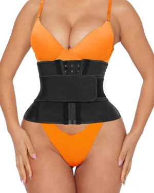 Women Waist Trainer Cincher 3 Straps - Tummy Control Sweat Girdle Workout Slim Belly Band for Weight Loss