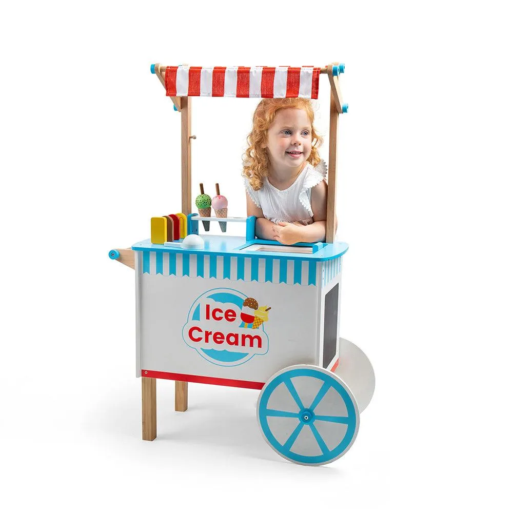 Wooden Ice Cream Cart