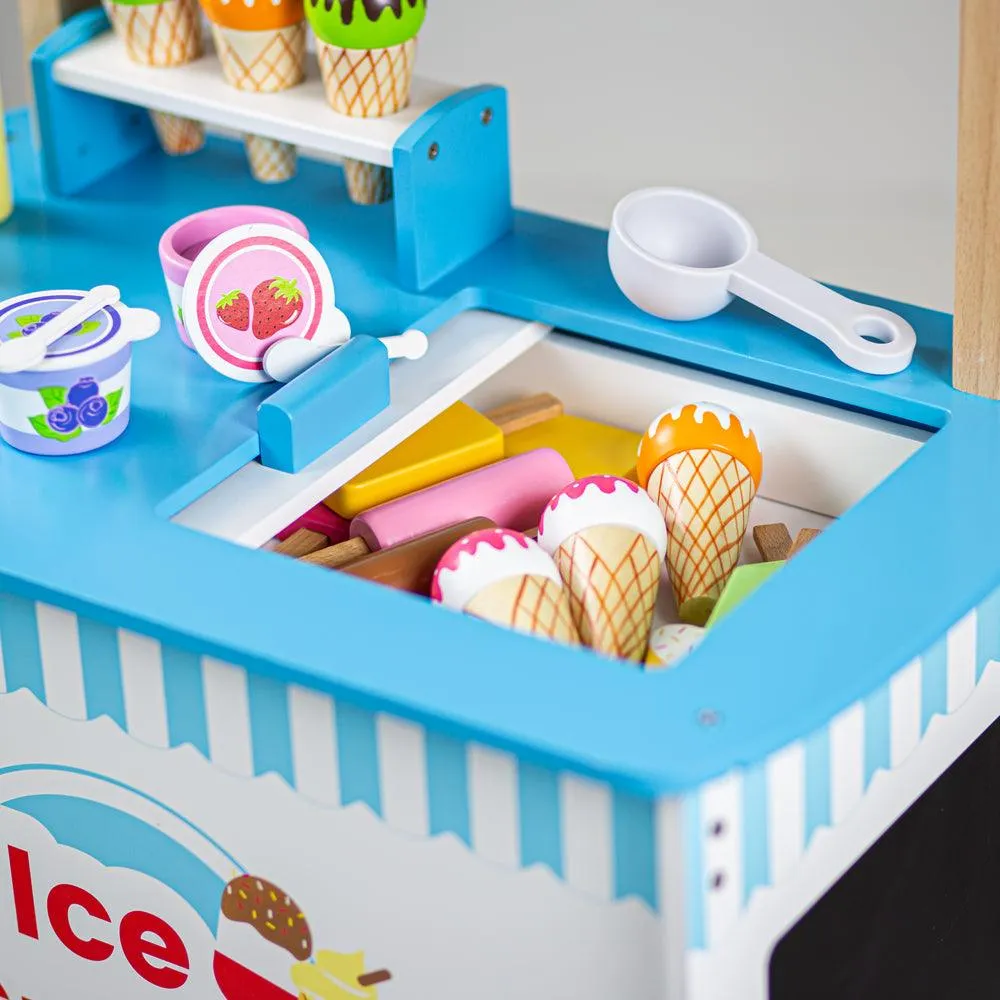 Wooden Ice Cream Cart