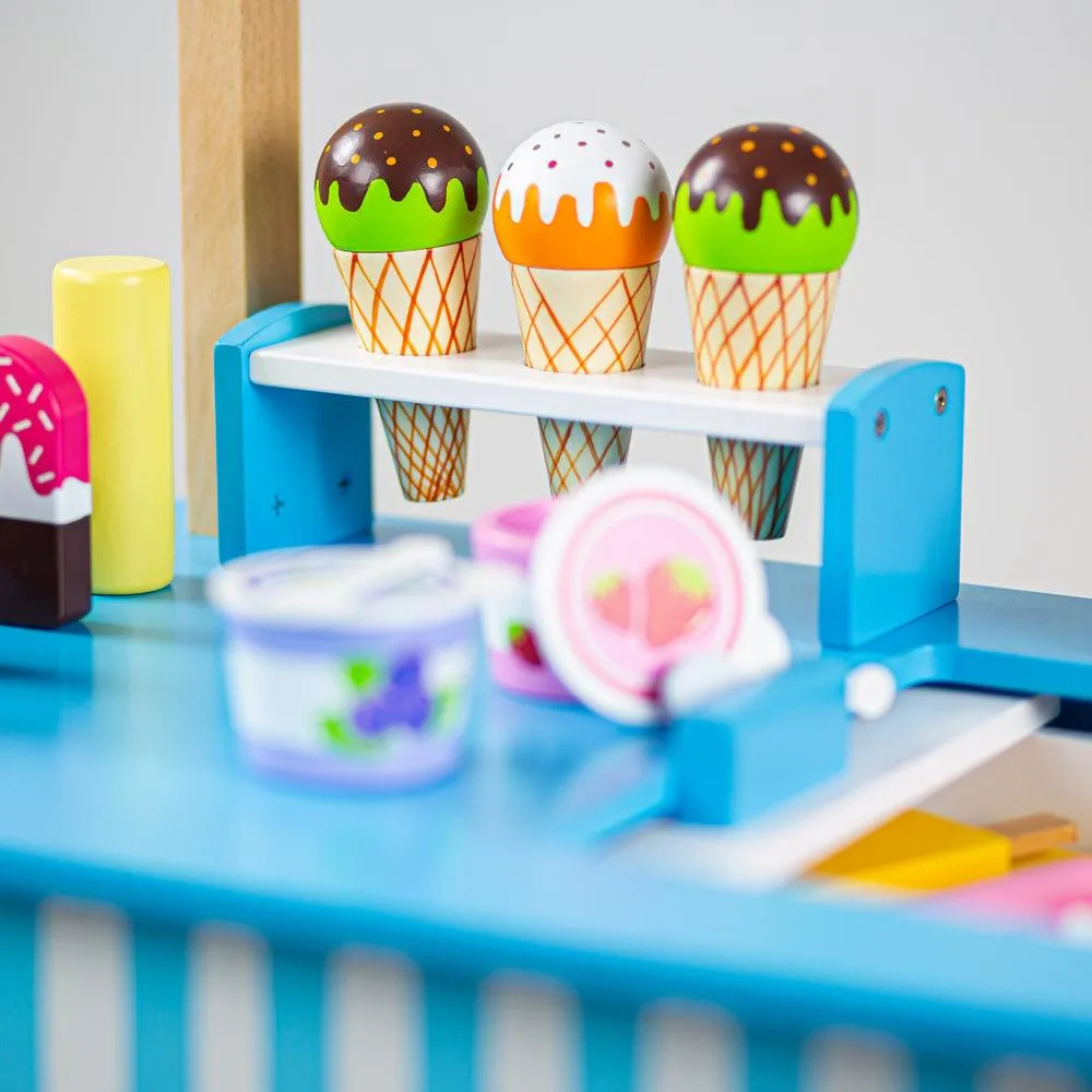 Wooden Ice Cream Cart