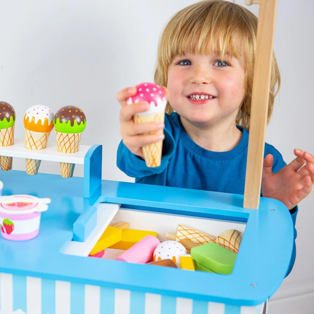 Wooden Ice Cream Cart