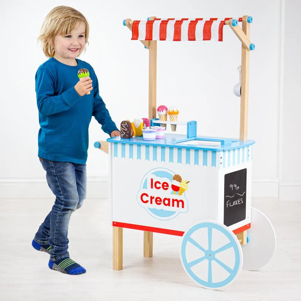 Wooden Ice Cream Cart